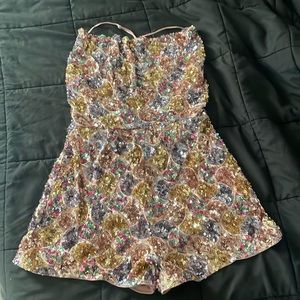 Beautiful sequin Fashion Nova romper